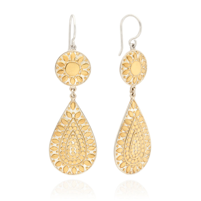 ANNA BECK DOUBLE DROP FLOWER EARRINGS