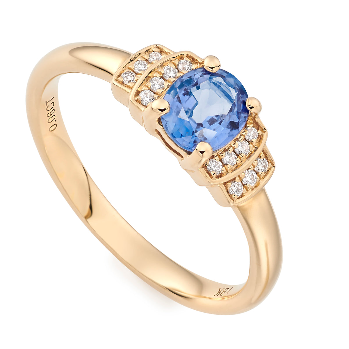 LAST NIGHT I DREAMT BELLA OVAL SAPPHIRE RING