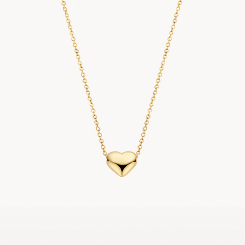 BLUSH 14K YELLOW GOLD MINI HEART NECKLACE