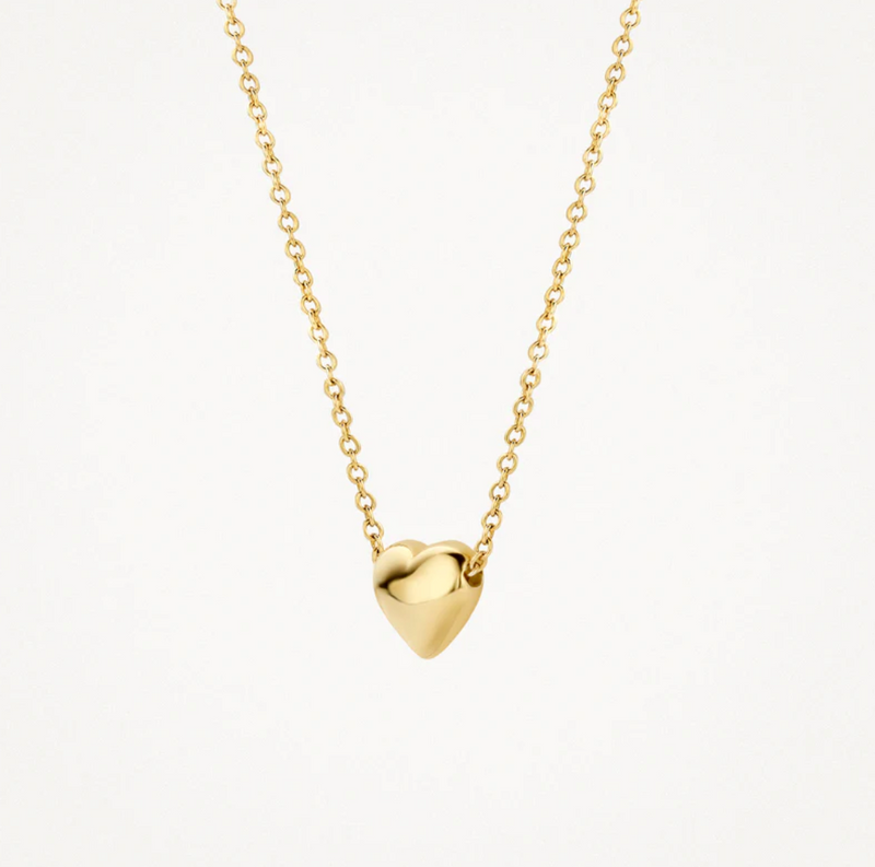 BLUSH 14K YELLOW GOLD MINI HEART NECKLACE