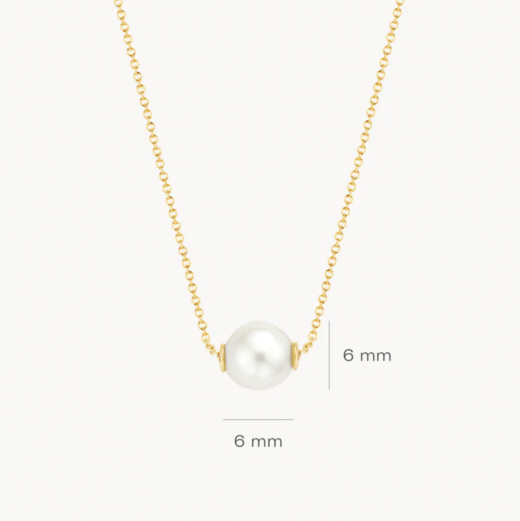 BLUSH 14K YELLOW GOLD AND PEARL NECKLACE