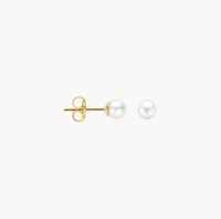 BLUSH 14K YELLOW GOLD 4MM PEARL STUD EARRINGS