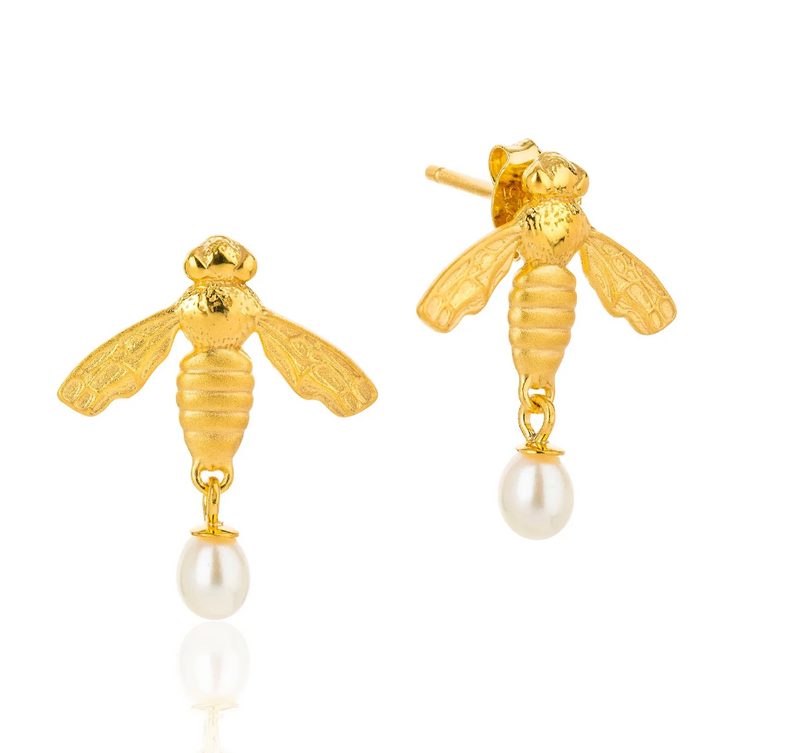 CLAUDIA BRADBY FLYING BEE STUD EARRINGS