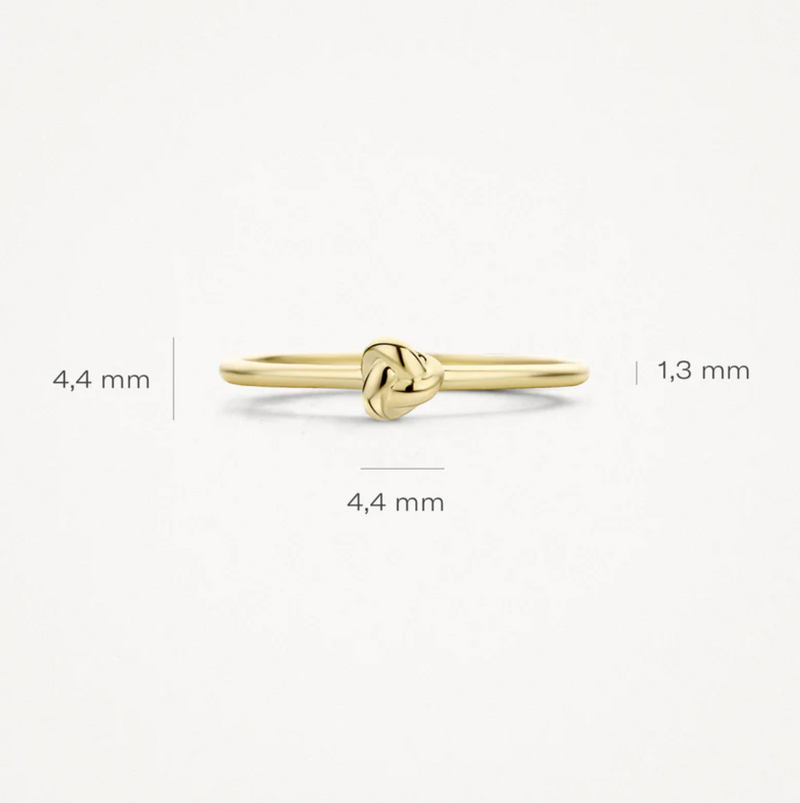 BLUSH 14K YELLOW GOLD KNOT RING