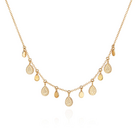 ANNA BECK TEARDROP CHARM NECKLACE