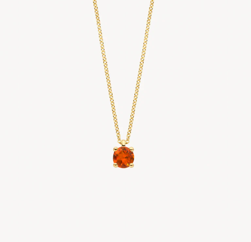 BLUSH 14K YELLOW GOLD NOVEMBER BIRTHSTONE NECKLACE