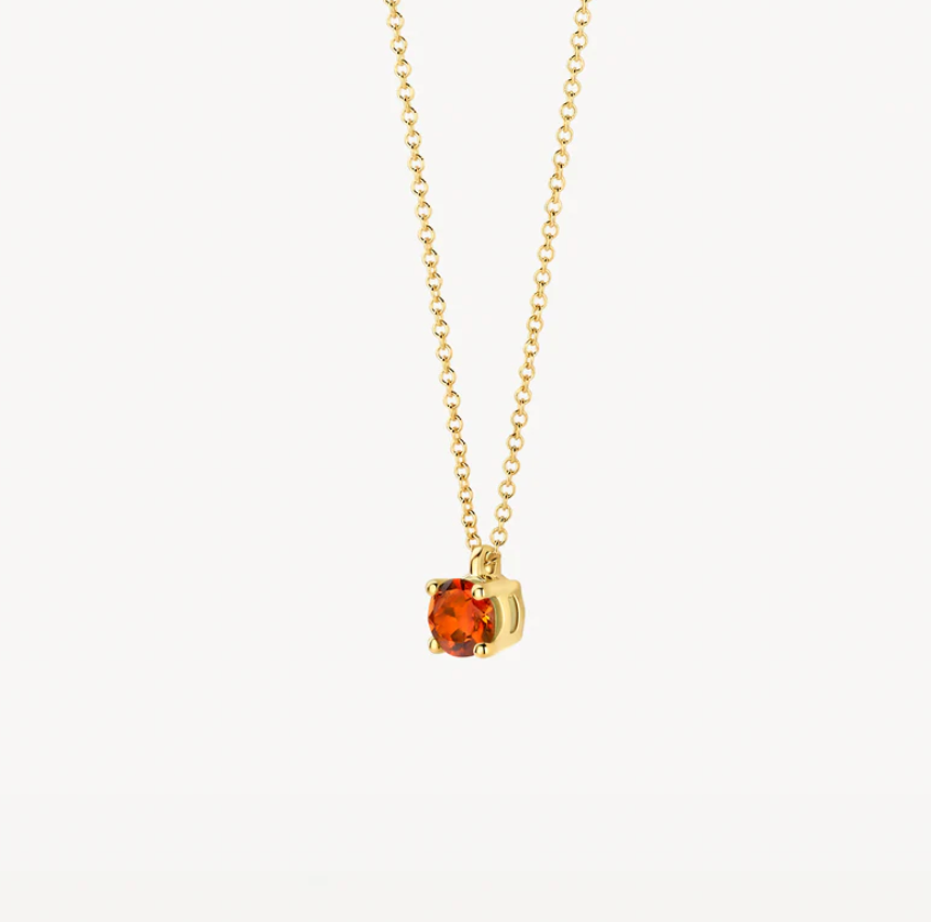 BLUSH 14K YELLOW GOLD NOVEMBER BIRTHSTONE NECKLACE