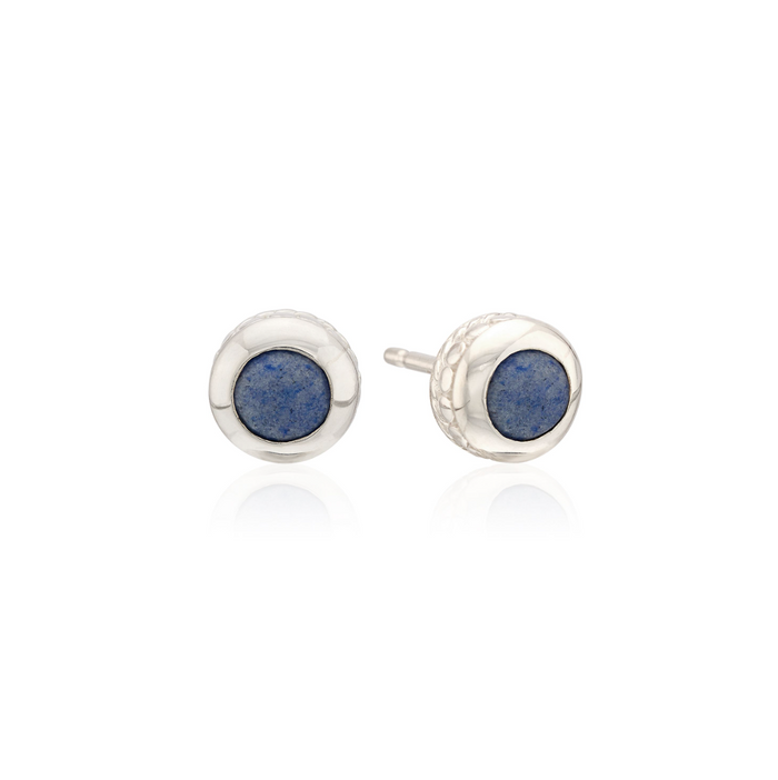 ANNA BECK DUMORTIERITE STUD EARRINGS