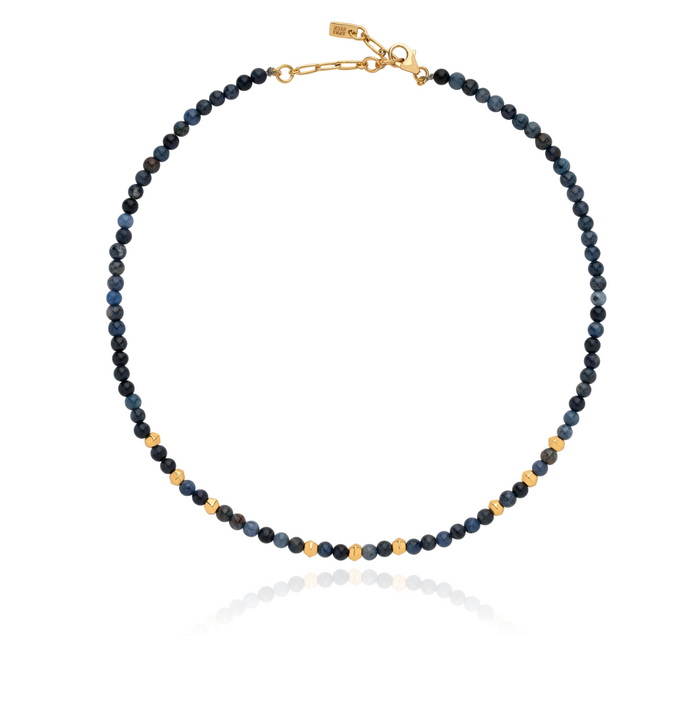 ANNA BECK DUMORTIERITE BEADED NECKLACE