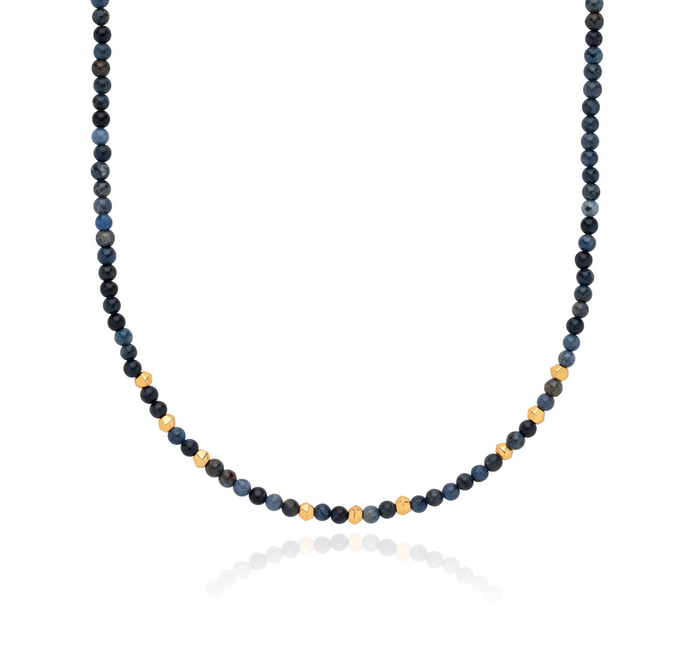 ANNA BECK DUMORTIERITE BEADED NECKLACE