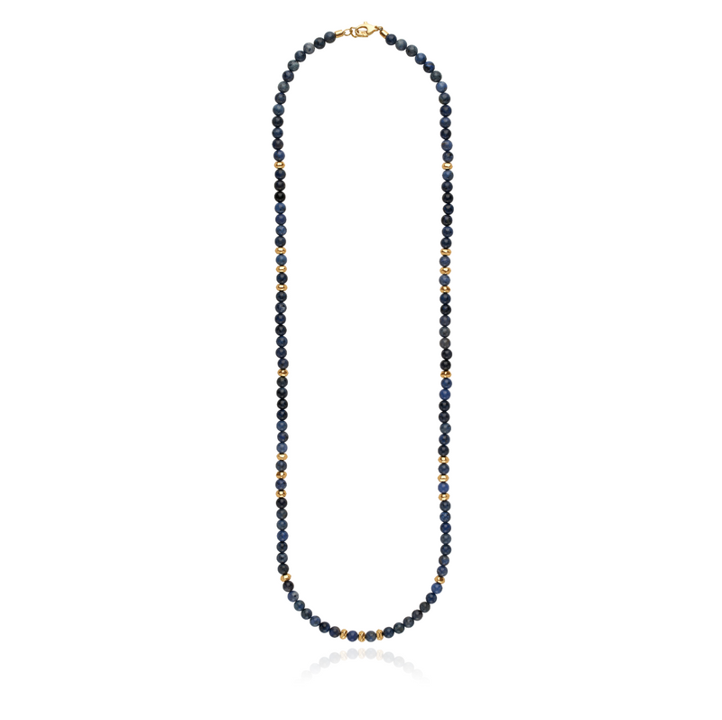 ANNA BECK LONG DUMORTIERITE BEADED NECKLACE