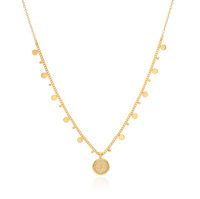 ANNA BECK CLASSIC AND CIRCLE CHARM NECKLACE