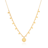 ANNA BECK CLASSIC AND CIRCLE CHARM NECKLACE