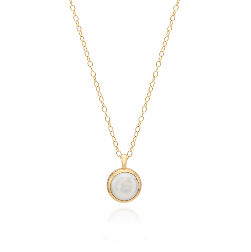 ANNA BECK SMALL COIN PEARL NECKLACE