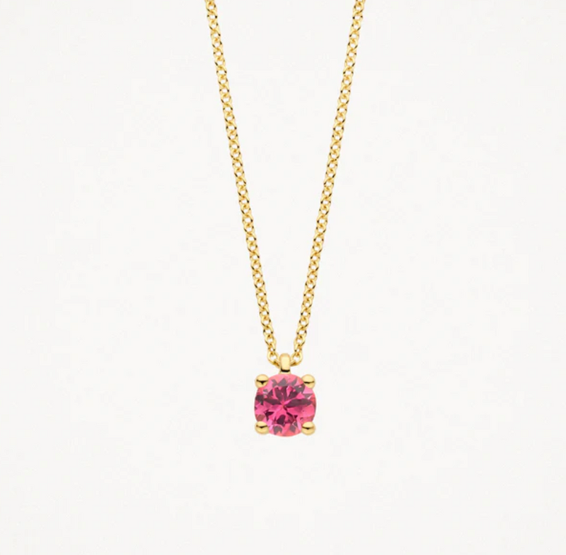 BLUSH 14K YELLOW GOLD OCTOBER BIRTHSTONE NECKLACE