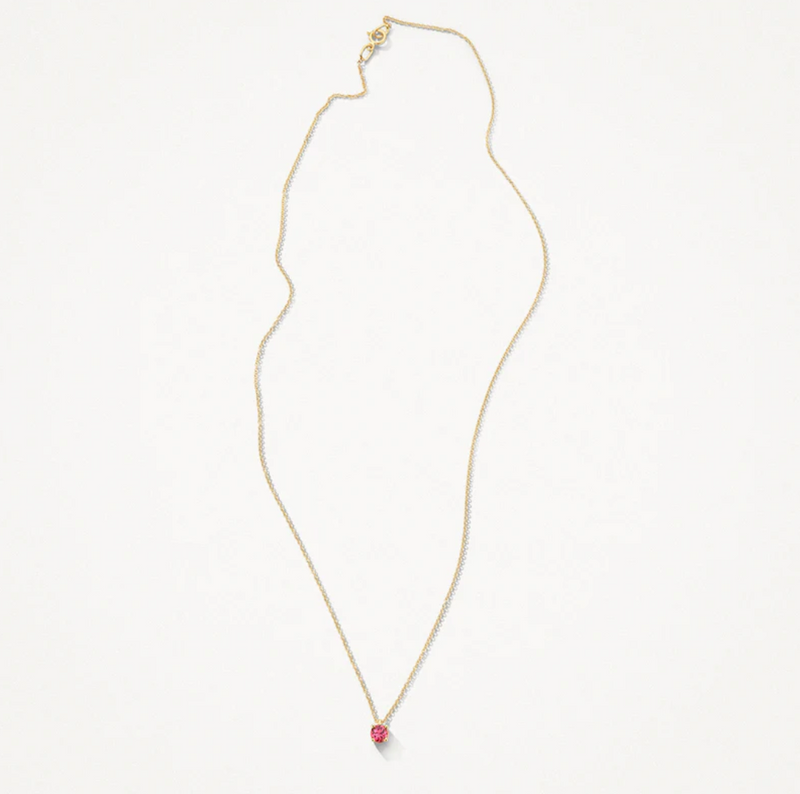 BLUSH 14K YELLOW GOLD OCTOBER BIRTHSTONE NECKLACE