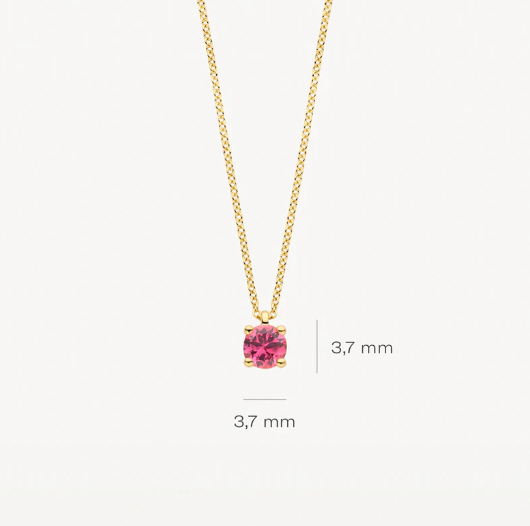 BLUSH 14K YELLOW GOLD OCTOBER BIRTHSTONE NECKLACE