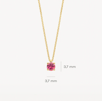 BLUSH 14K YELLOW GOLD OCTOBER BIRTHSTONE NECKLACE