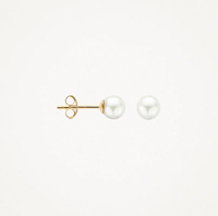 BLUSH 14K YELLOW GOLD 5MM PEARL STUD EARRINGS