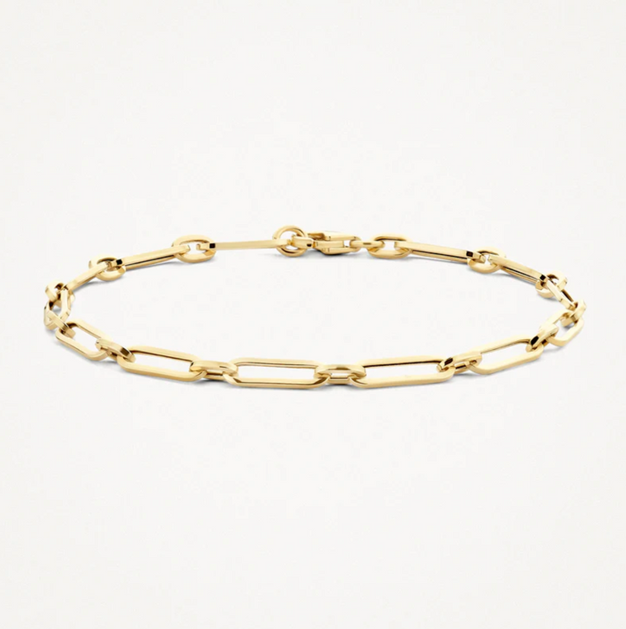 BLUSH 14K YELLOW GOLD SMOOTH LINK BRACELET