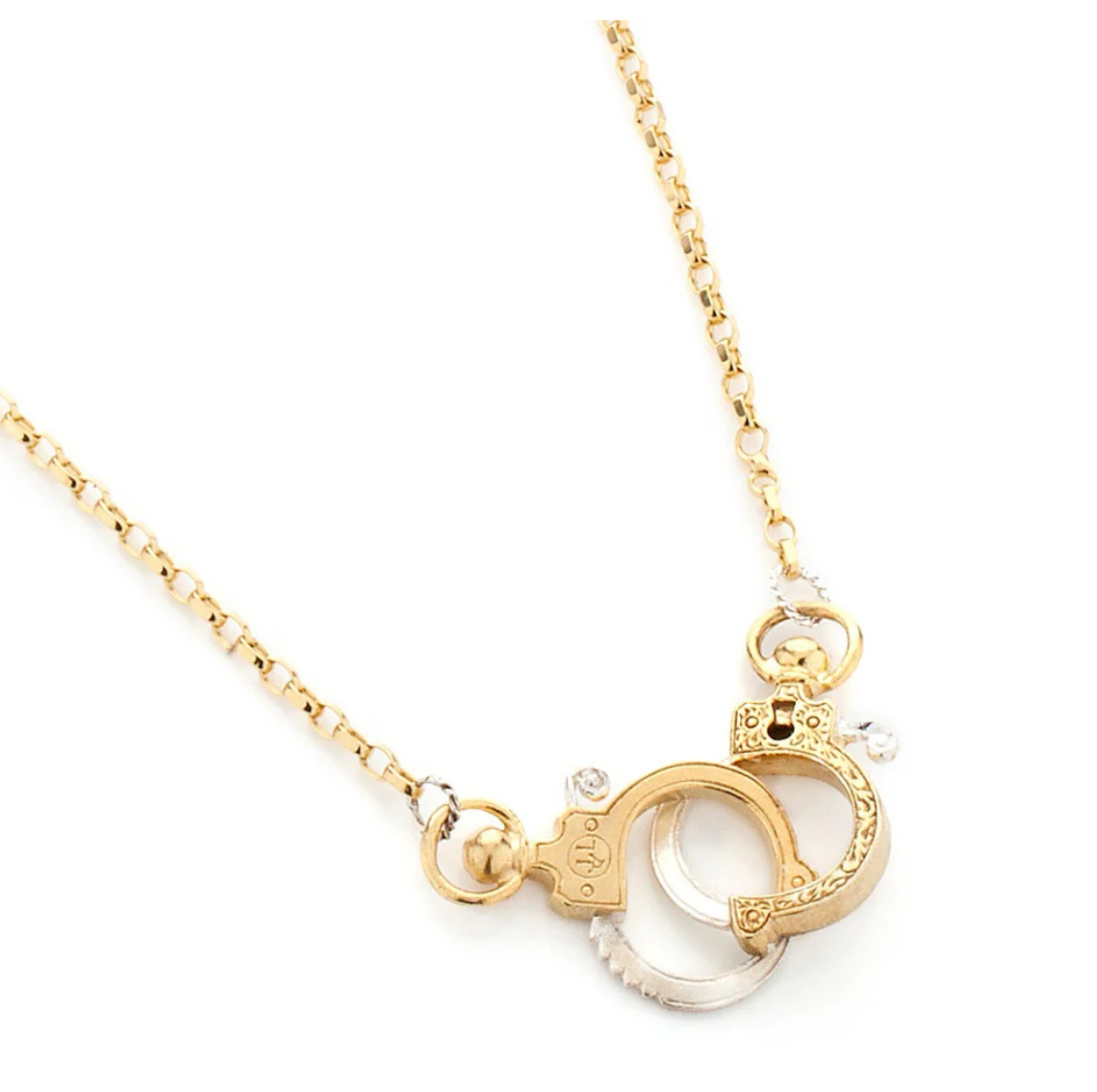 JESSICA DE LOTZ MINI HANDCUFF NECKLACE