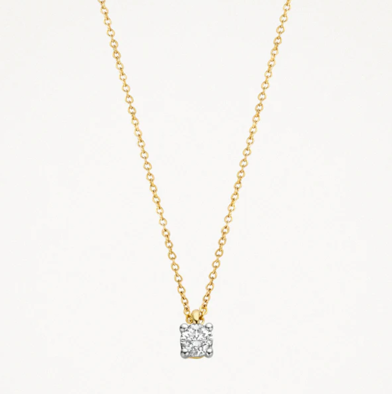 BLUSH 14K YELLOW GOLD & DIAMOND NECKLACE