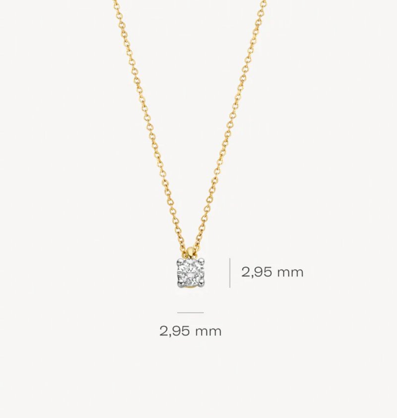 BLUSH 14K YELLOW GOLD & DIAMOND NECKLACE