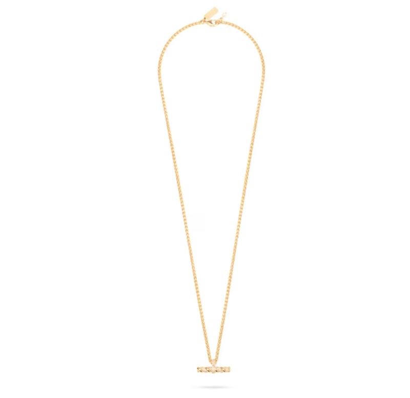 TALIS CHAINS T-BAR PENDANT NECKLACE