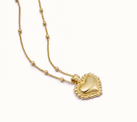 DAISY LONDON MINI BOBBLE HEART NECKLACE