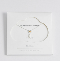 ESTELLA BARTLETT FLOWER PEARL DROP NECKLACE