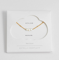 ESTELLA BARTLETT BEADED CHAIN AND PEARL NECKLACE