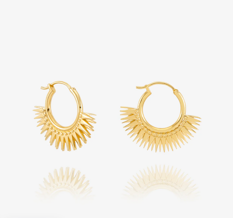 RACHEL JACKSON RISING SUN HOOP EARRINGS