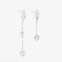 RACHEL JACKSON LOVE STORY ASYMETRIC DROP EARRINGS