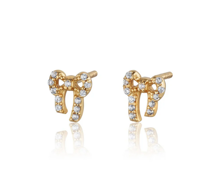 SCREAM PRETTY BOW STUD EARRINGS