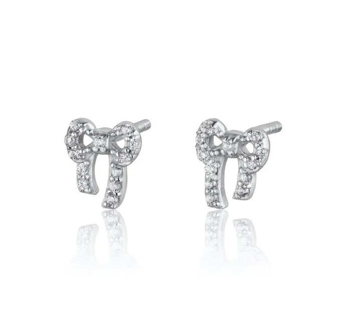 SCREAM PRETTY BOW STUD EARRINGS