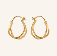 PERNILLE CORYDON STREAM HOOP EARRINGS