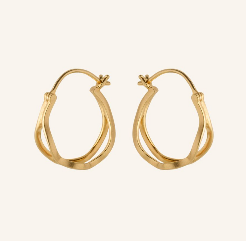 PERNILLE CORYDON STREAM HOOP EARRINGS