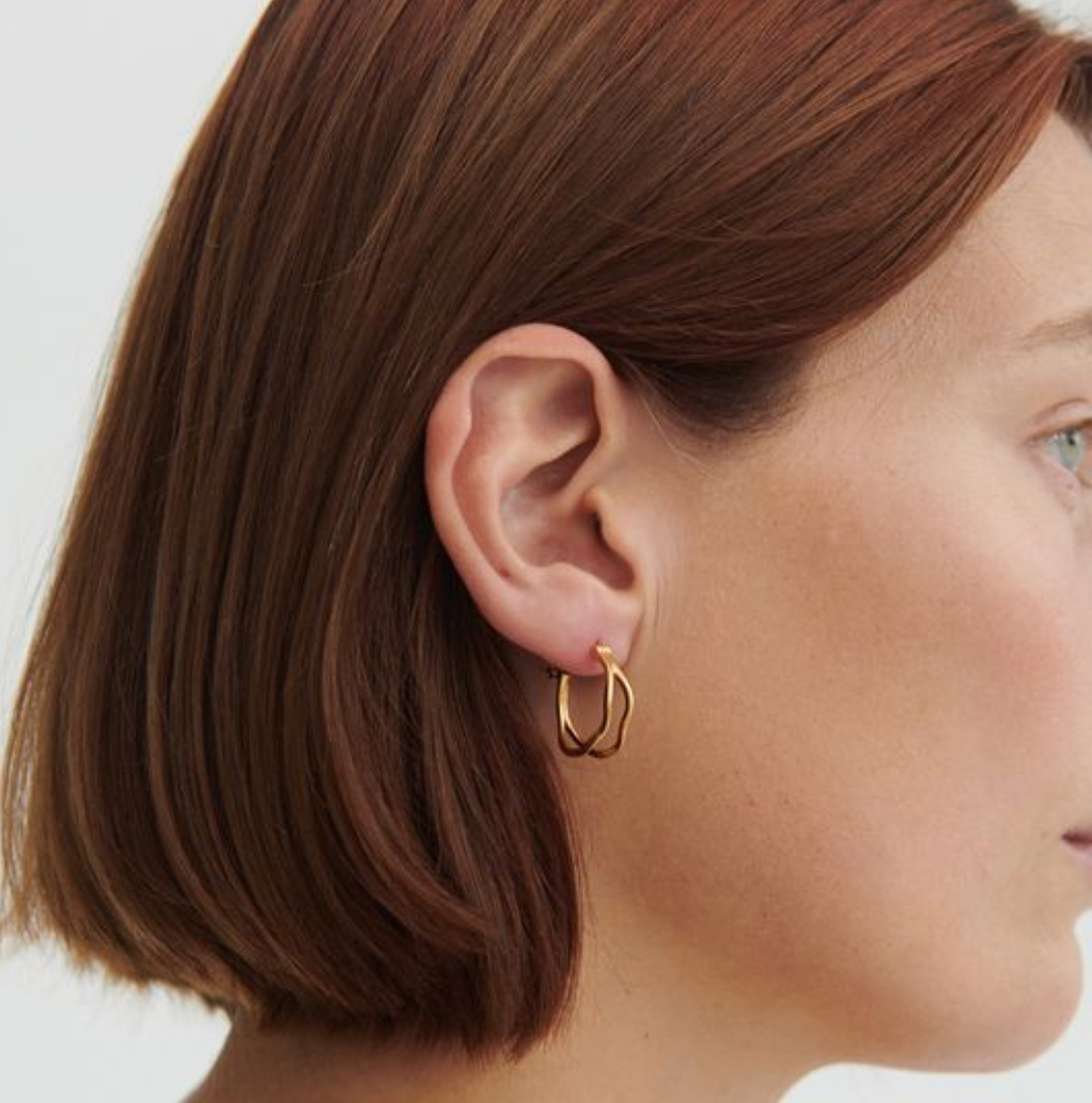 PERNILLE CORYDON STREAM HOOP EARRINGS