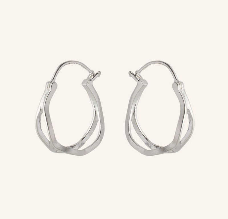 PERNILLE CORYDON STREAM HOOP EARRINGS