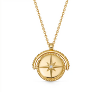 ASTLEY CLARKE CELESTIAL SPINNER LOCKET NECKLACE