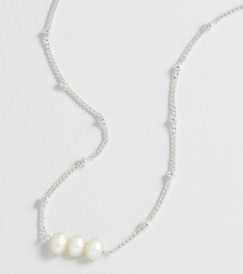 ESTELLA BARTLETT BEADED CHAIN AND PEARL NECKLACE