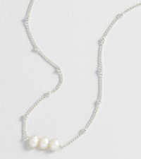 ESTELLA BARTLETT BEADED CHAIN AND PEARL NECKLACE