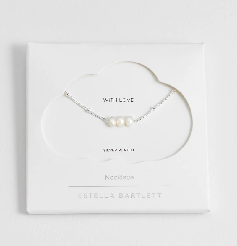 ESTELLA BARTLETT BEADED CHAIN AND PEARL NECKLACE