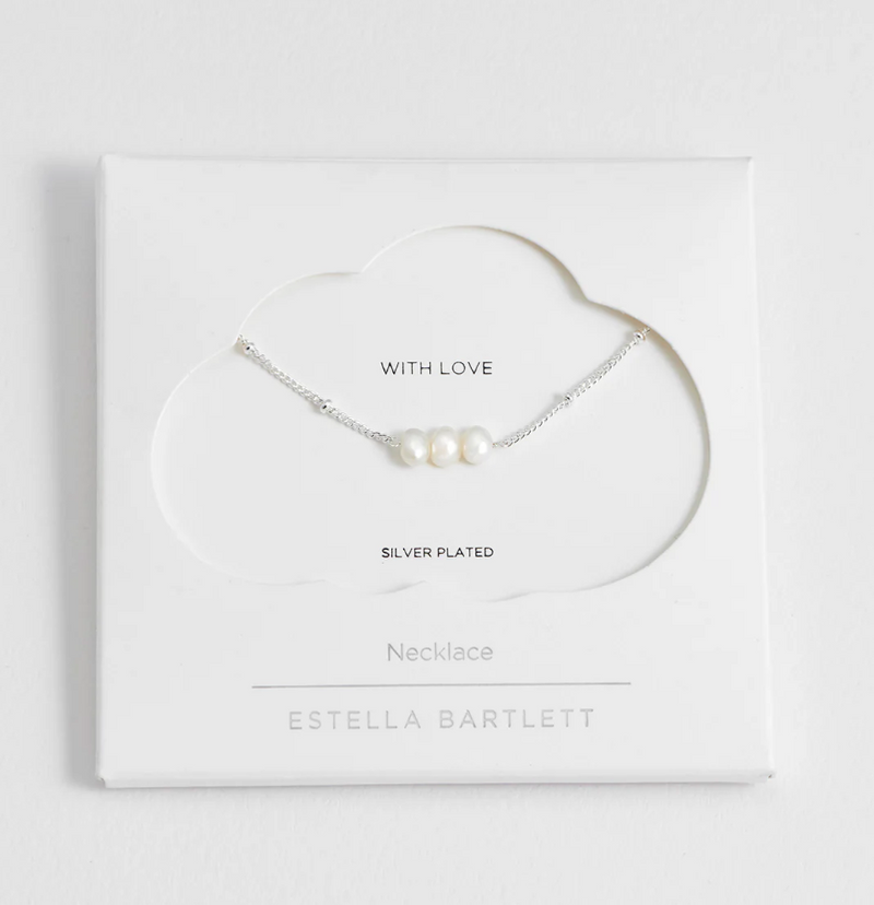 ESTELLA BARTLETT BEADED CHAIN AND PEARL NECKLACE