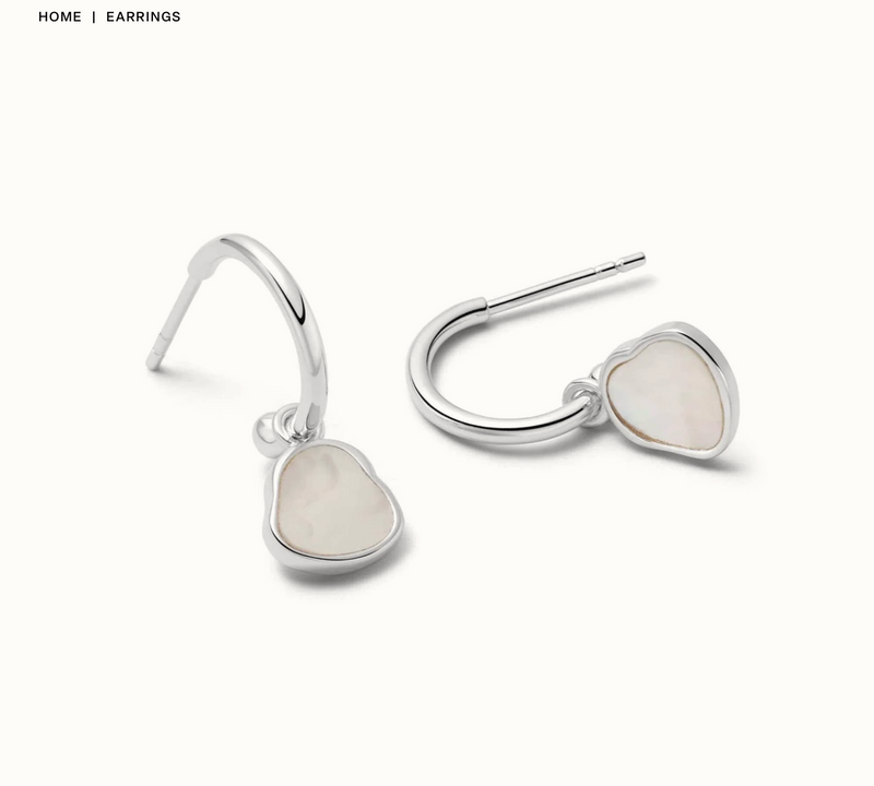 DAISY LONDON MOTHER OF PEARL DROP EARRINGS